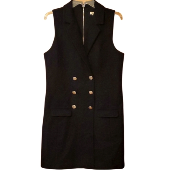 Jason Wu Black Boucle Tweed Blazer‎ Vest Dress  Size Large - Picture 1 of 11